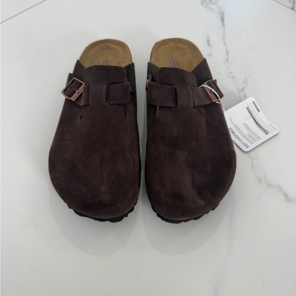 Birkenstock Boston Clog Mocha Women’s Narrow 37, 38, 39 Narrow - Picture 3 of 4